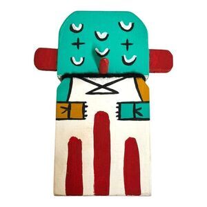 Vintage Hopi Puchtihu Doll Oldest Form Kachina Talavai Doll Carved Wood Katsina